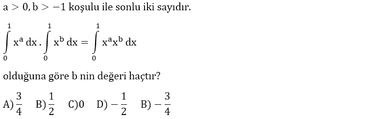 Geçmiş_Yıllardaki_Sınavlarda_İntegral_ile_ilgili_Çıkmış_Sorular_ve_Çözümleri