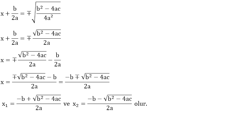 İkinci_Dereceden_Bir_Bilinmeyenli_Denklemler