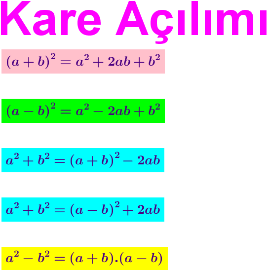 Kare_Açılımı