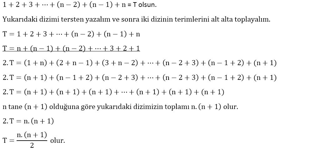 1_+_2_+_3_+_..._+_n_=_n.(n_+_1)/2'in_İspatı