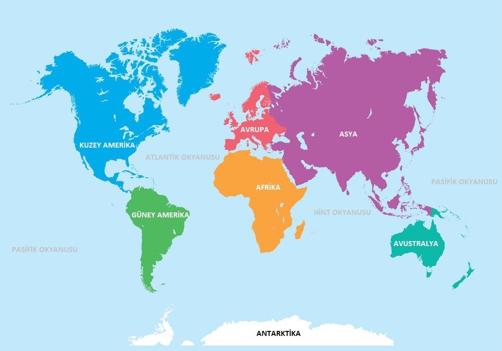 Kıtalar_Haritası